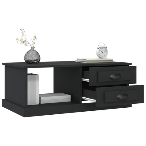 vidaXL Couchtisch Schwarz 90x50x35 cm Holzwerkstoff