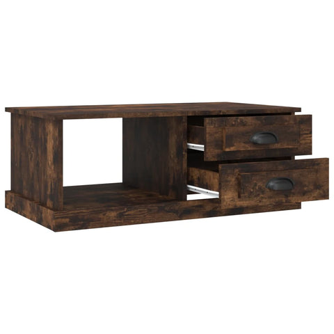 vidaXL Couchtisch Räuchereiche 90x50x35 cm Holzwerkstoff