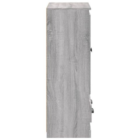 Highboard Grau Sonoma 60x35,5x103,5 cm Holzwerkstoff