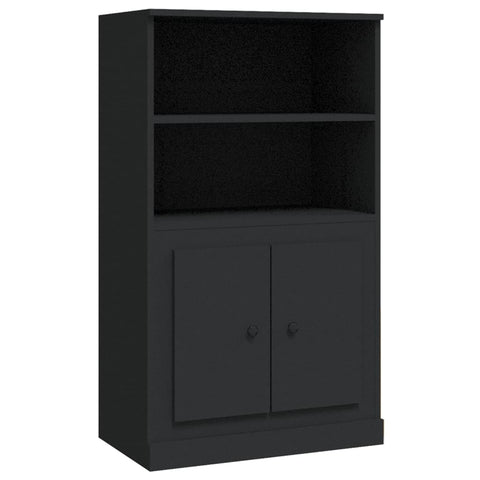 Highboard Schwarz 60x35,5x103,5 cm Holzwerkstoff