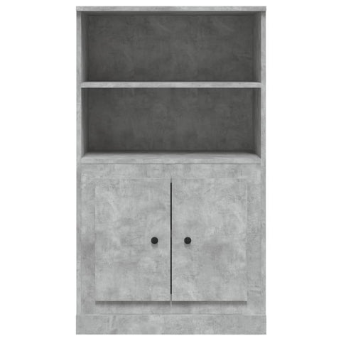 Highboard Betongrau 60x35,5x103,5 cm Holzwerkstoff