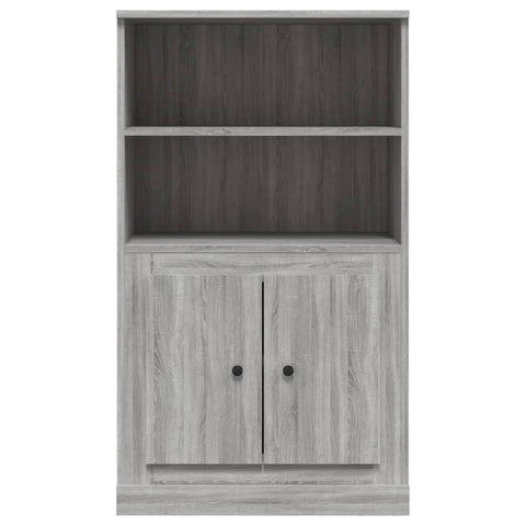 Highboard Grau Sonoma 60x35,5x103,5 cm Holzwerkstoff