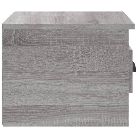 vidaXL Wand-Nachttische 2 Stk. Grau Sonoma 41,5x36x28 cm