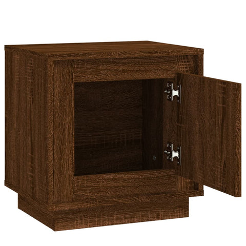 vidaXL Nachttisch Braun Eichen-Optik 44x35x45 cm Holzwerkstoff