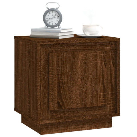 vidaXL Nachttische 2 Stk. Braun Eichen-Optik 44x35x45 cm Holzwerkstoff