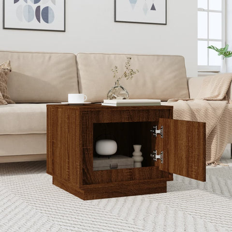 vidaXL Couchtisch Braun Eichen-Optik 51x50x44 cm Holzwerkstoff