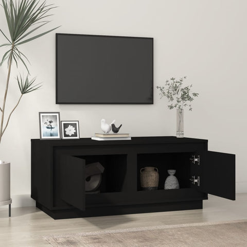 vidaXL Couchtisch Schwarz 102x50x44 cm Holzwerkstoff