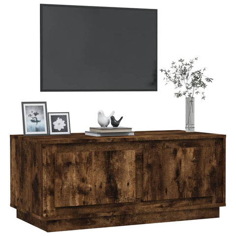 vidaXL Couchtisch Räuchereiche 102x50x44 cm Holzwerkstoff