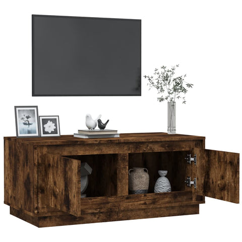 vidaXL Couchtisch Räuchereiche 102x50x44 cm Holzwerkstoff