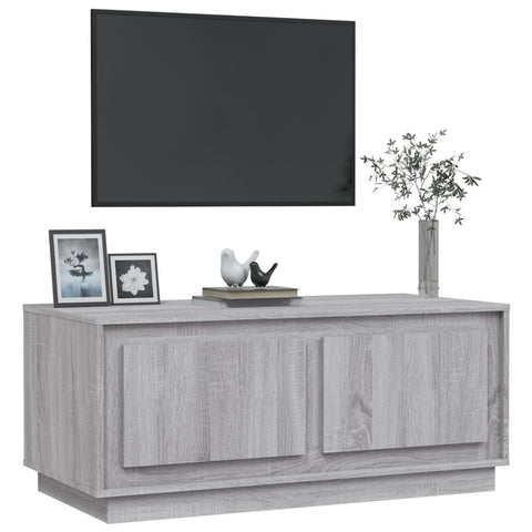 vidaXL Couchtisch Grau Sonoma 102x50x44 cm Holzwerkstoff