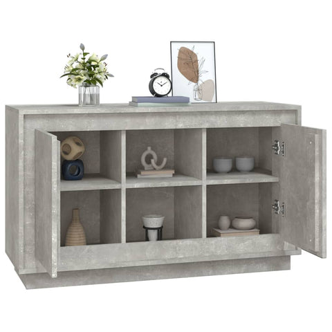 Sideboard Betongrau 102x35x60 cm Holzwerkstoff