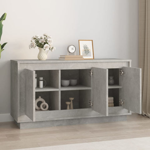 vidaXL Sideboard Betongrau 102x35x55 cm Holzwerkstoff