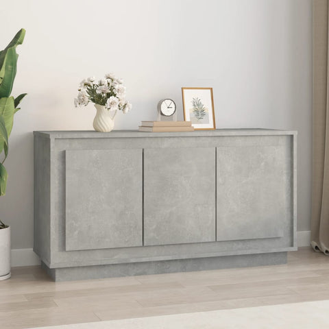 vidaXL Sideboard Betongrau 102x35x55 cm Holzwerkstoff