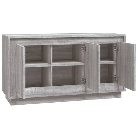 Sideboard Grau Sonoma 102x35x55 cm Holzwerkstoff