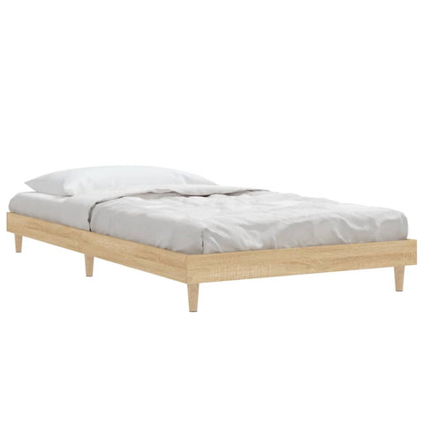 Bettgestell ohne Matratze Sonoma-Eiche 90x190 cm Holzwerkstoff