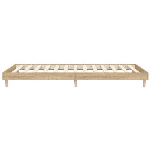 Bettgestell ohne Matratze Sonoma-Eiche 90x190 cm Holzwerkstoff