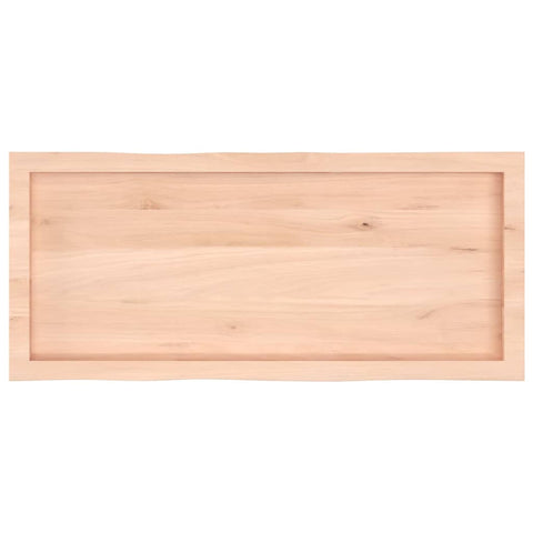 hocami - Tischplatte 100x40x(2-4) cm Massivholz Unbehandelt Baumkante - tischplatte-100x40x-2-4-cm-massivholz-unbehandelt-baumkante - 