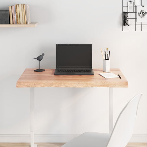 hocami - Tischplatte 80x50x(2-4) cm Massivholz Behandelt Baumkante - tischplatte-80x50x-2-4-cm-massivholz-behandelt-baumkante - 