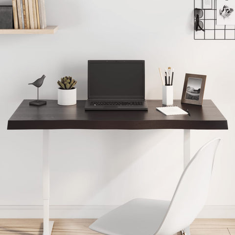 hocami - Tischplatte 100x50x(2-4) cm Massivholz Behandelt Baumkante - tischplatte-100x50x-2-4-cm-massivholz-behandelt-baumkante-1 - 