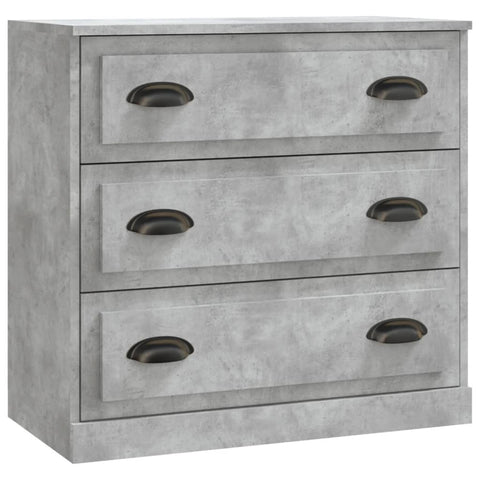 vidaXL Sideboards 2 Stk. Betongrau Holzwerkstoff