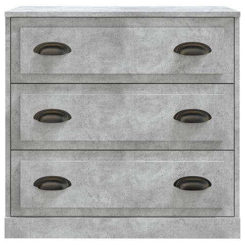 vidaXL Sideboards 2 Stk. Betongrau Holzwerkstoff