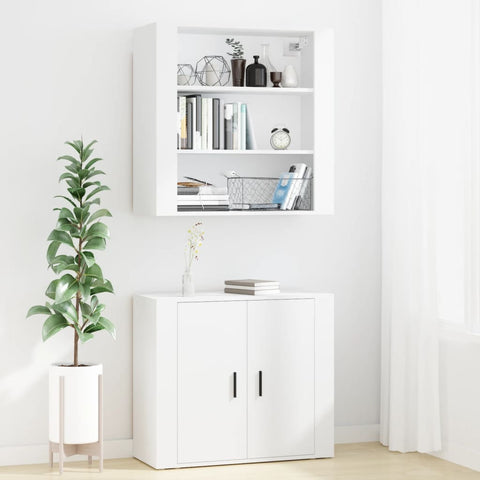 vidaXL Highboard Weiß Holzwerkstoff