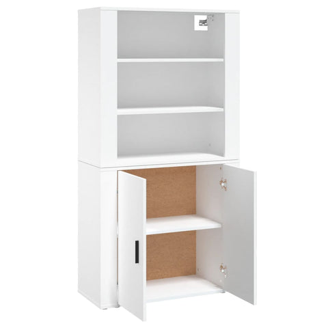 vidaXL Highboard Weiß Holzwerkstoff