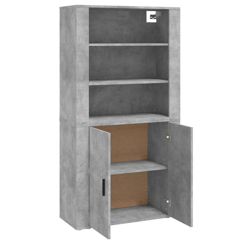 Highboard Betongrau Holzwerkstoff