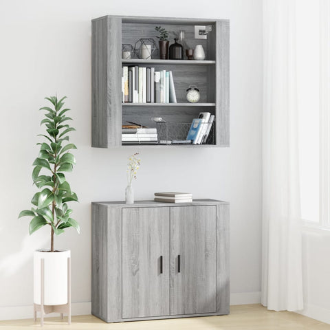 Highboard Grau Sonoma Holzwerkstoff