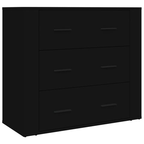 vidaXL Highboard Schwarz Holzwerkstoff