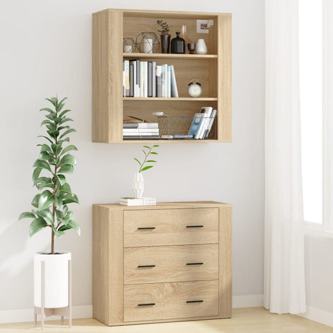 vidaXL Highboard Sonoma-Eiche Holzwerkstoff