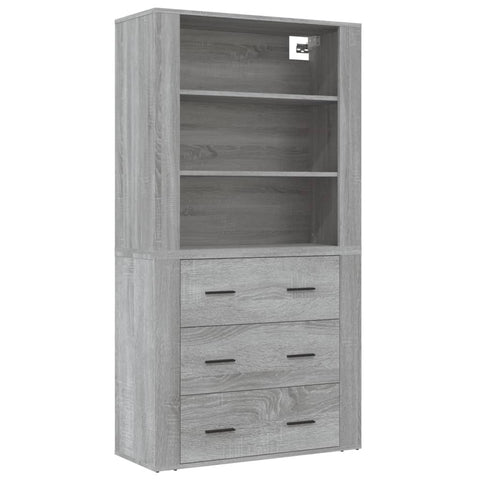 Highboard Grau Sonoma Holzwerkstoff