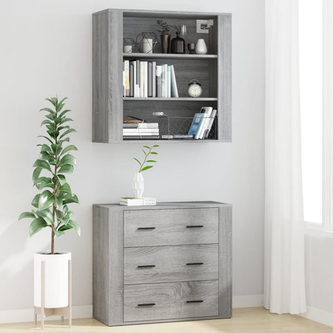 Highboard Grau Sonoma Holzwerkstoff