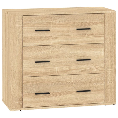 vidaXL Sideboards 3 Stk. Sonoma-Eiche Holzwerkstoff