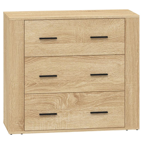 vidaXL Sideboards 2 Stk. Sonoma-Eiche Holzwerkstoff