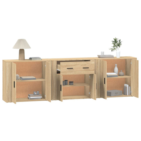 Sideboards 3 Stk. Sonoma-Eiche Holzwerkstoff