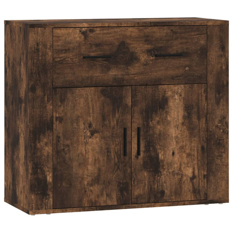 vidaXL Sideboards 3 Stk. Räuchereiche Holzwerkstoff