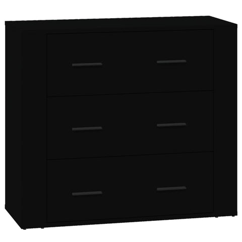 Sideboards 3 Stk. Schwarz Holzwerkstoff