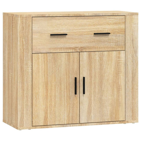 vidaXL Sideboards 3 Stk. Sonoma-Eiche Holzwerkstoff