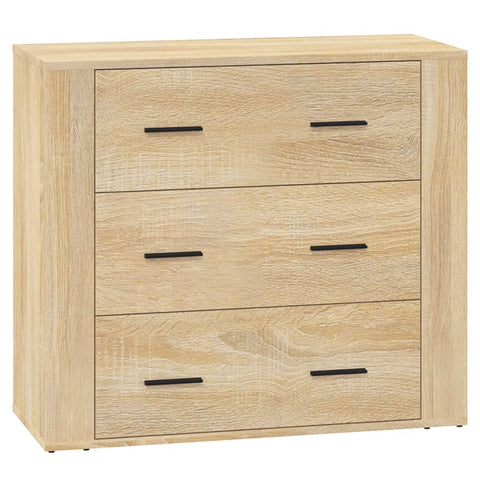 vidaXL Sideboards 3 Stk. Sonoma-Eiche Holzwerkstoff