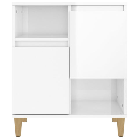 vidaXL Sideboards 2 Stk. Hochglanz-Weiß 60x35x70 cm Holzwerkstoff