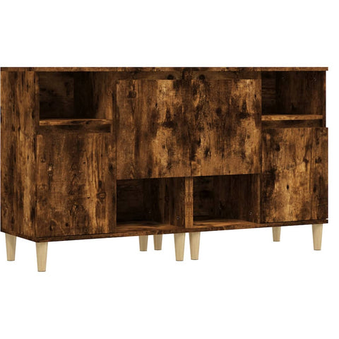 vidaXL Sideboards 2 Stk. Räuchereiche 60x35x70 cm Holzwerkstoff