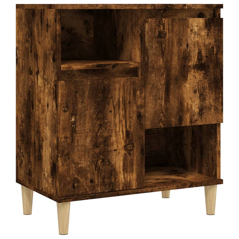 vidaXL Sideboards 2 Stk. Räuchereiche 60x35x70 cm Holzwerkstoff