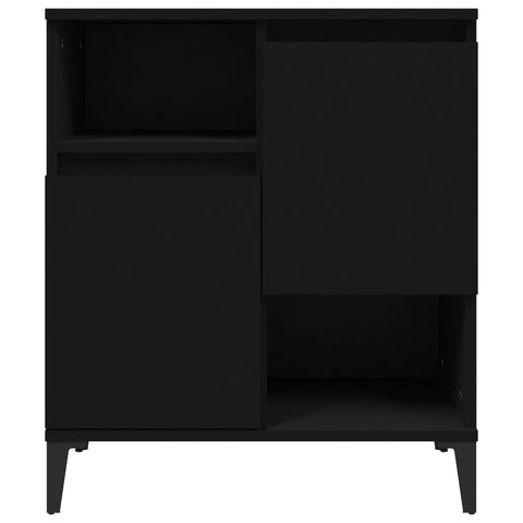 vidaXL Sideboards 2 Stk. Schwarz 60x35x70 cm Holzwerkstoff