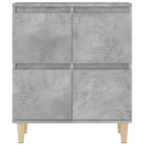 vidaXL Sideboards 2 Stk. Betongrau 60x35x70 cm Holzwerkstoff