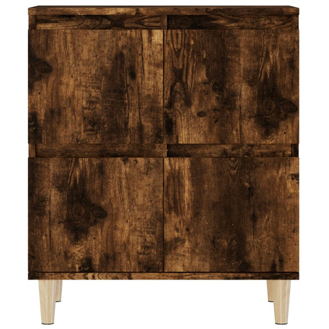 vidaXL Sideboards 2 Stk. Räuchereiche 60x35x70 cm Holzwerkstoff