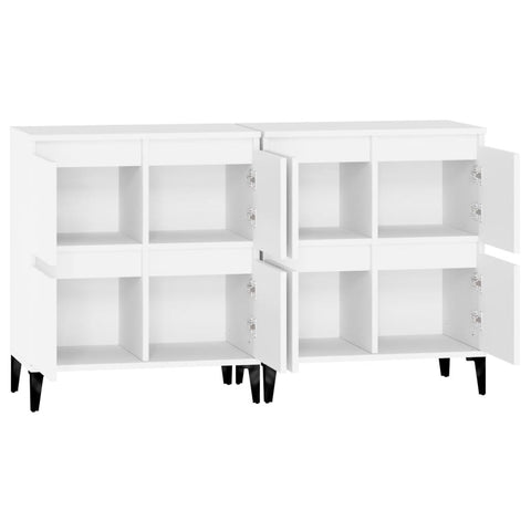 vidaXL Sideboards 2 Stk. Weiß 60x35x70 cm Holzwerkstoff