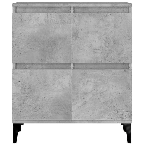 vidaXL Sideboards 2 Stk. Betongrau 60x35x70 cm Holzwerkstoff