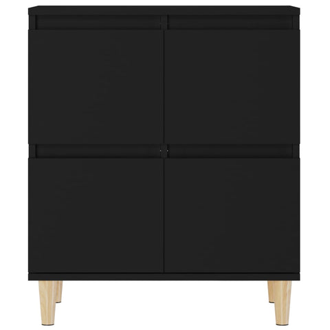 vidaXL Sideboards 3 Stk. Schwarz 60x35x70 cm Holzwerkstoff