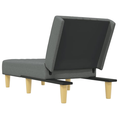 Chaiselongue Dunkelgrau Stoff